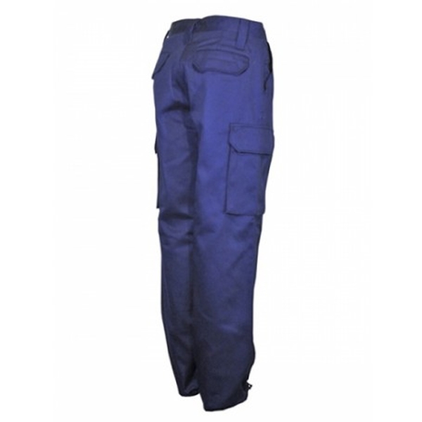 Calça Trabalho Bombeiro 100% Algodão Azul