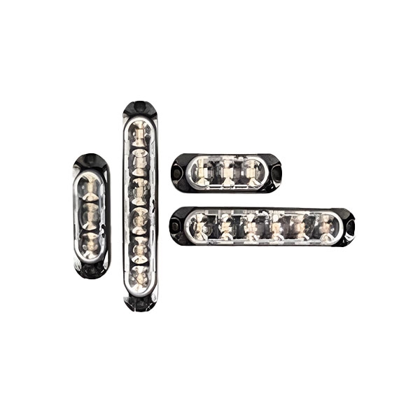 Farol Gecko 3 Horizontal Azul 12v