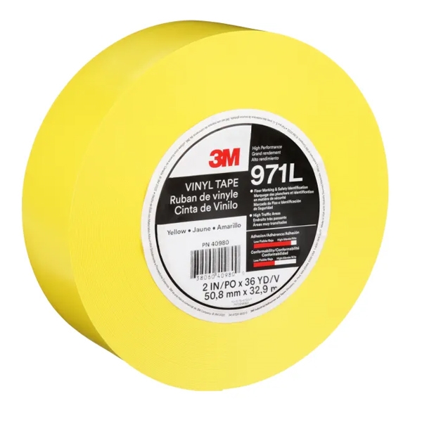 Fita Adesiva Marcação de Piso 3M™ Amarela 50.8 mm x 33 m