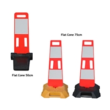 flat-cone-com-base-preta