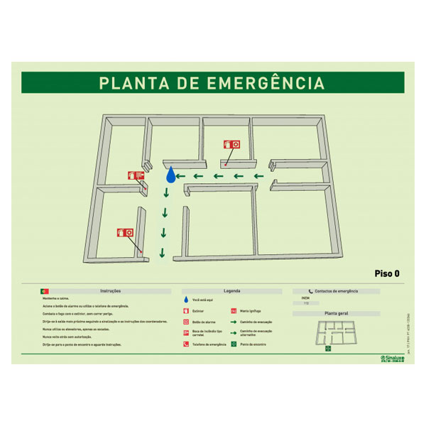 Elaboração e Instalação de Plantas de Emergência