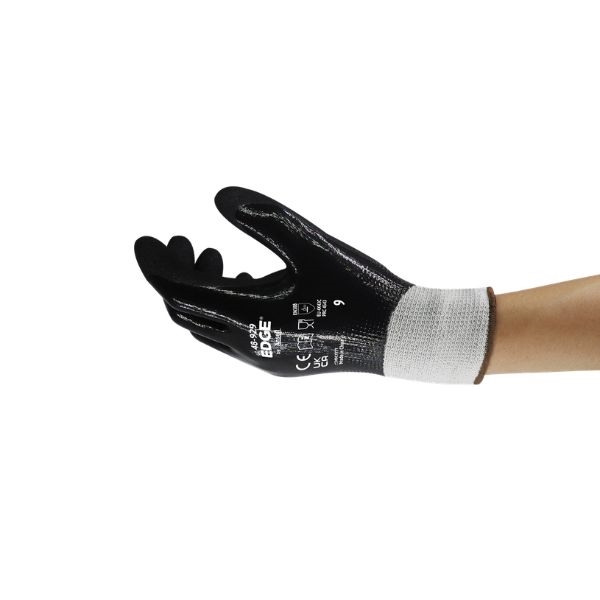 Luvas de Proteção Ansell EDGE 48-929 em Nitrilo com Aderência para Ambientes OleososLuvas de Proteção Ansell EDGE 48-929 em Nitrilo com Aderência para Ambientes Oleosos