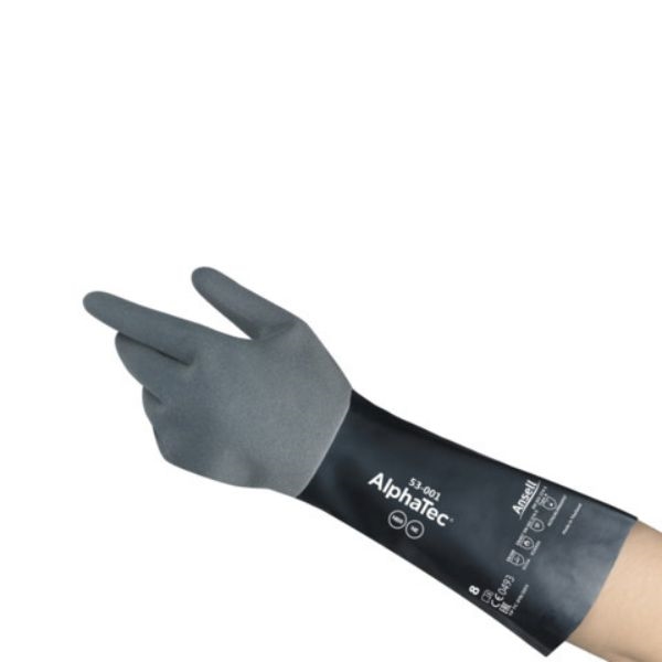 Luvas de Proteção Química Ansell AlphaTec® 53-001 – Alta Resistência a Produtos Químicos