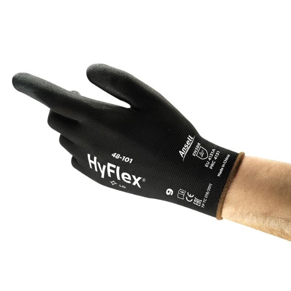 Luvas de Trabalho Ansell HyFlex 48-101 – Conforto, Destreza e Resistência à Abrasão