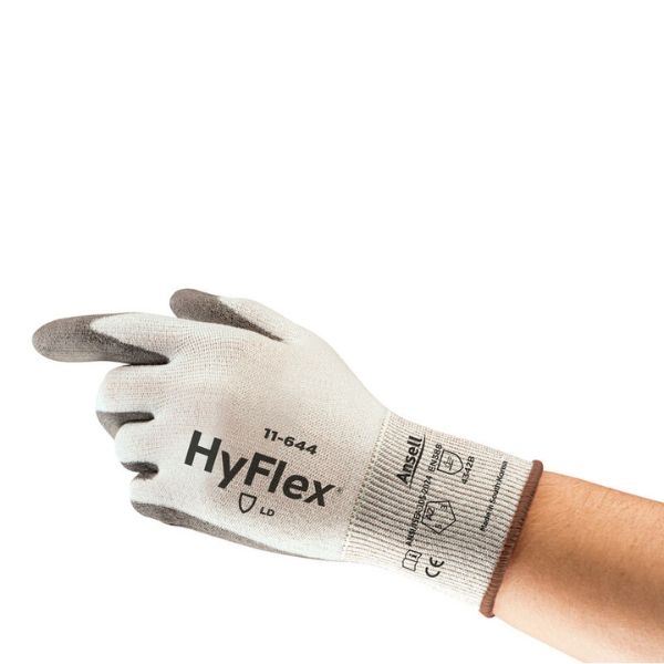 Luvas Anti-Corte Ansell HyFlex® 11-644 com Revestimento PU e Alta Destreza
