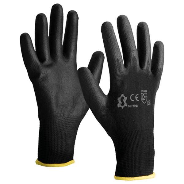 Luvas Nylon Preto Revestido Nitrilo Preto 5071PB