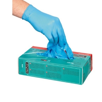 Luvas Nitrilo Azul Dexpure 800-81 (cx.100) Sem Pó