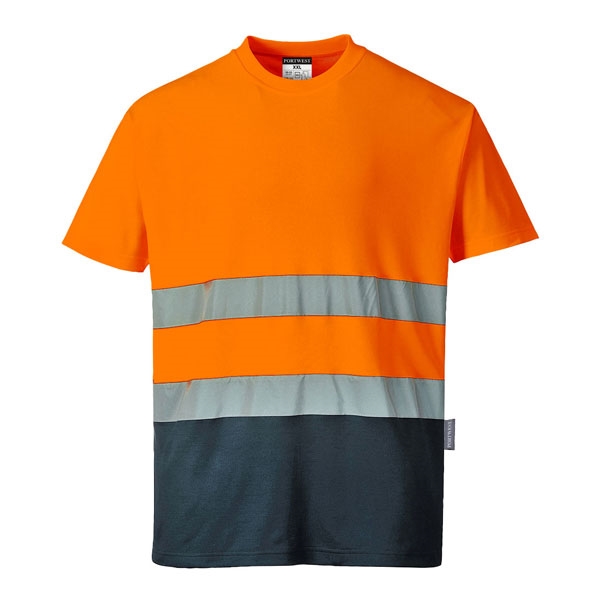 T-Shirt Bicolor de Algodão Comfort Portwest S173