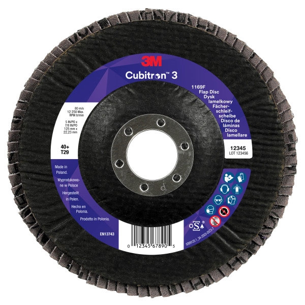 Disco Lamelas 3M™ Cubitron™ 3 1169F T29 Conico