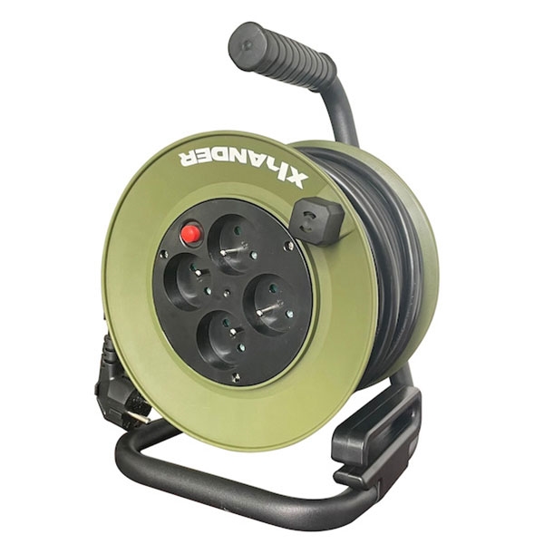 Enrolador Cabo Eléctrico Xhander 4 SCHUKO H05VV-F 3G1,5