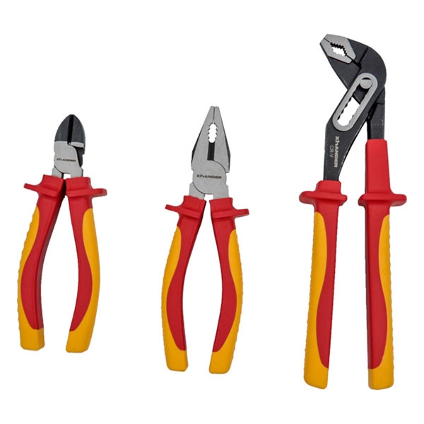Conjunto de 3 Alicates Isolados VDE Xhander 1000V