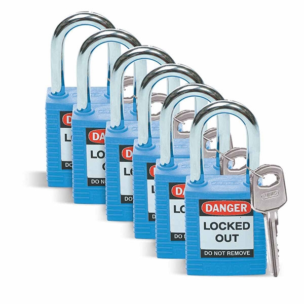 Cadeado Aço/Nylon Brady 051344 (6 unidades)
