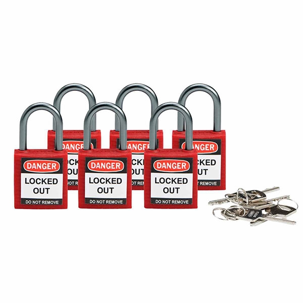 Cadeado Compact Safety 25mm Brady 814116 (6 unidades)