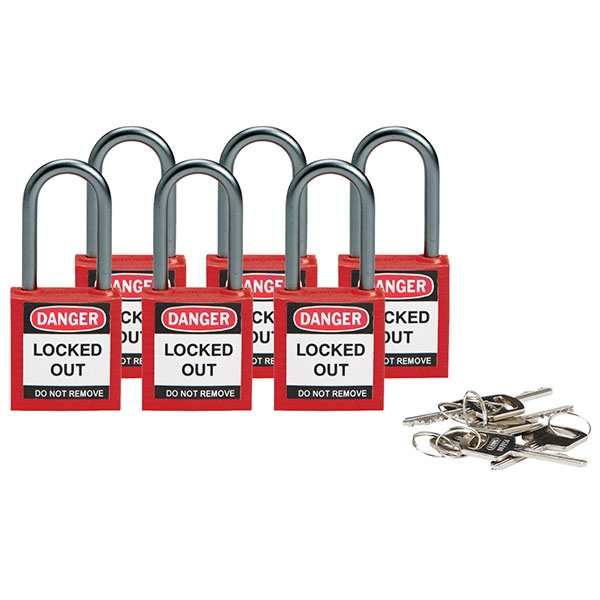 Cadeado Não Condutor 38mm Brady 814126 (6 unidades)